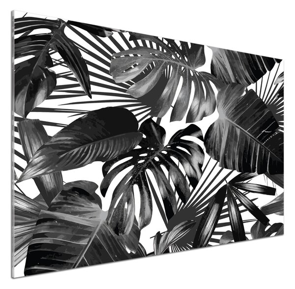 Sticlă pentru bucătărie frunze tropicale