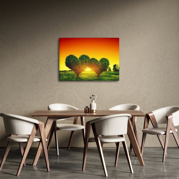 Tablou - Inima în coroanele copacilor (70x50 cm)