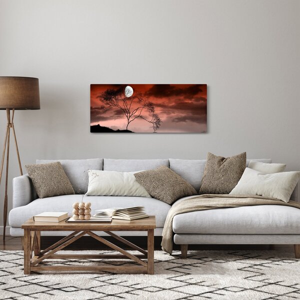 Tablou - Luna luminează noaptea (120x50 cm)