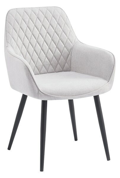Scaun OSKOR, stofa clasica gri deschis - Nea 03, 56x59x84 cm
