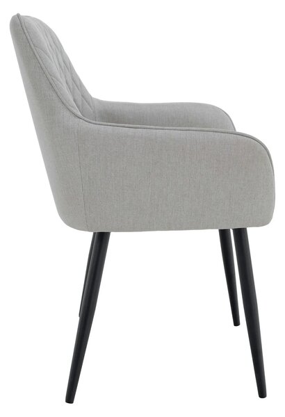 Scaun OSKOR, stofa clasica gri deschis - Nea 03, 56x59x84 cm