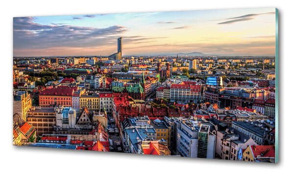 Panou sticla securizata bucatarie Panorama Wroclaw