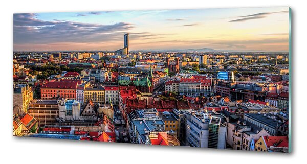 Panou sticla securizata bucatarie Panorama Wroclaw