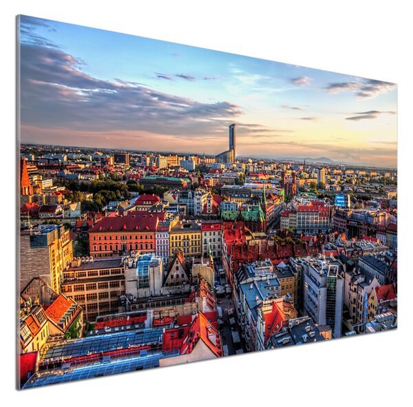 Panou sticla securizata bucatarie Panorama Wroclaw