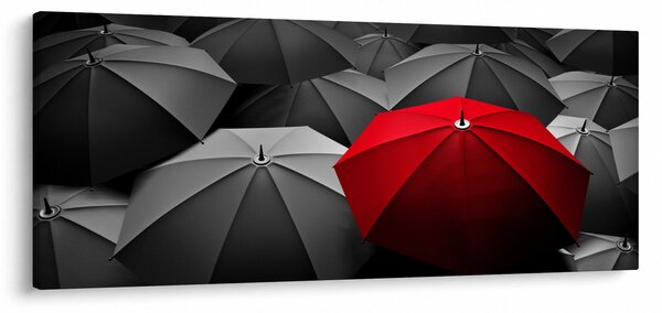 Tablou cu umbrele deschise (120x50 cm)