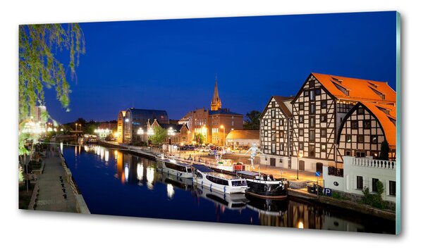Sticlă printata bucătărie noapte Bydgoszcz
