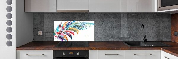 Panou sticlă decorativa bucătărie stilou colorat