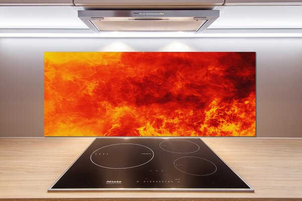 Panou sticla securizata bucatarie Flames