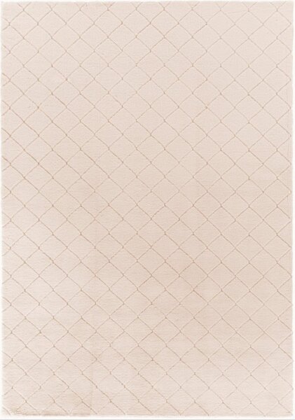 Model Blana Iepure, Lop Grofat 050, Covor Living Dormitor Antiderapant, Crem 80 x 150