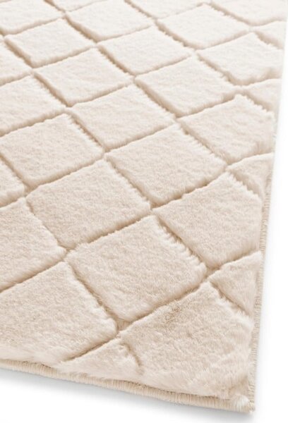 Model Blana Iepure, Lop Grofat 050, Covor Living Dormitor Antiderapant, Crem 140 x 200