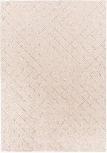 Model Blana Iepure, Lop Grofat 050, Covor Living Dormitor Antiderapant, Crem 140 x 200