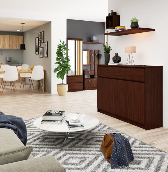 Comodă cu sertare Kuwait 3D 3D (wenge). Promo -20%. 1151958