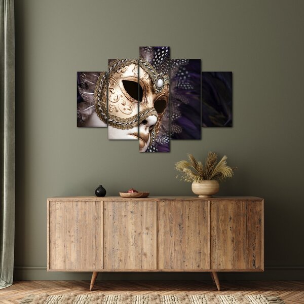 Tablou cu statuie cu masca (150x105 cm)
