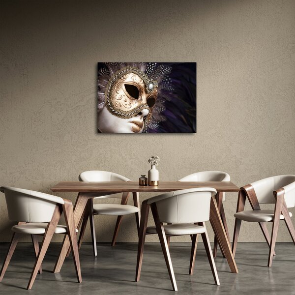 Tablou cu statuie cu masca (70x50 cm)