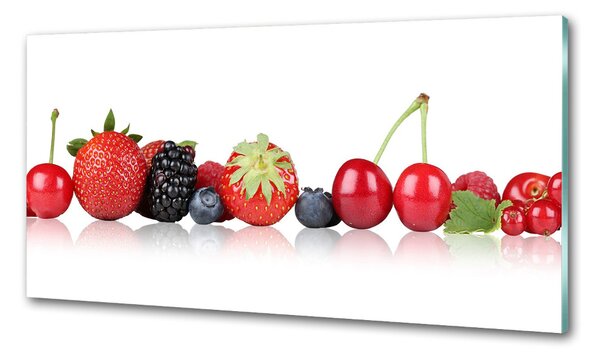 Sticlă bucătărie Fructele într-un rând
