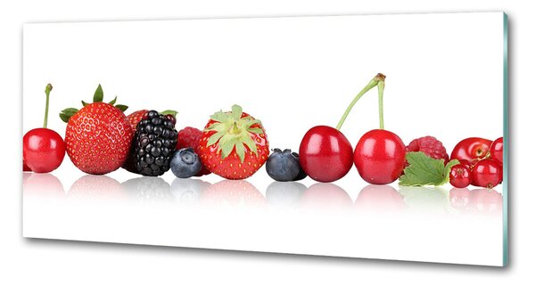 Sticlă bucătărie Fructele într-un rând