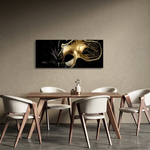 Tablou masca aurie (120x50 cm)