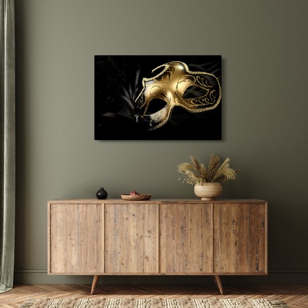 Tablou masca aurie (90x60 cm)