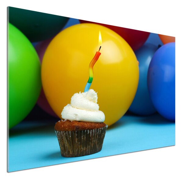 Panou sticlă bucătărie cupcake ziua de nastere