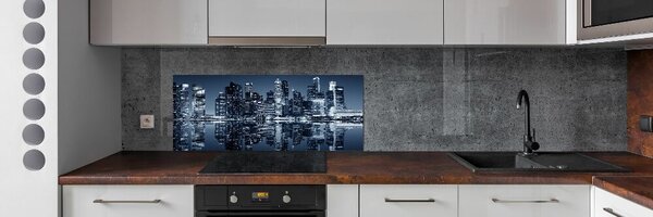 Panou sticla securizata bucatarie Singapore timp de noapte