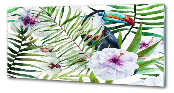 Panou sticlă bucătărie Toucan Tropika