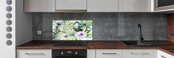 Panou sticlă bucătărie Toucan Tropika