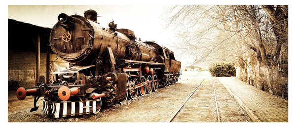 Tablou - Locomotiva istorică (120x50 cm)