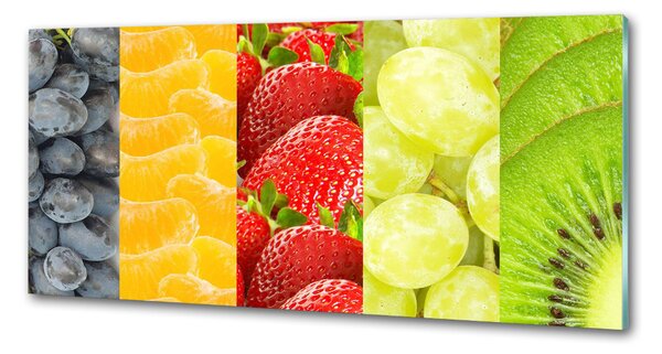 Panou sticla securizata bucatarie fructe colorate