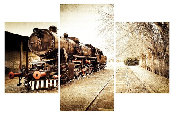 Tablou - Locomotiva istorică (90x60 cm)