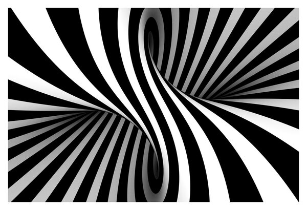 Tablou abstract cu dungi de zebră (90x60 cm)