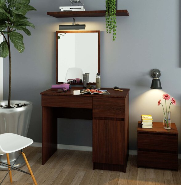 Masă de toaletă Parijat 50 (wenge) (cu oglindă) (D). Promo -15%. 1152054