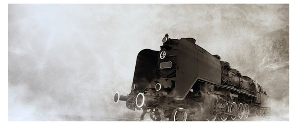 Tablou - Tren în ceață (120x50 cm)