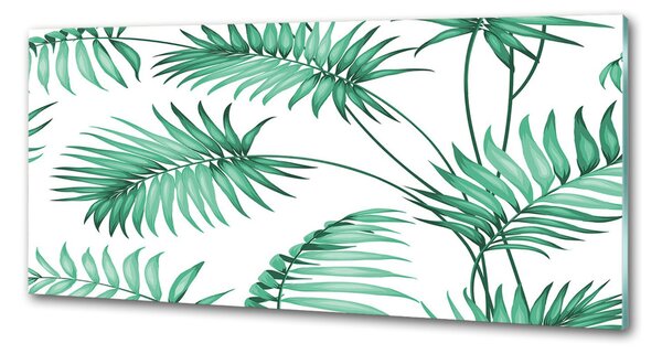 Sticlă printata bucătărie frunze tropicale