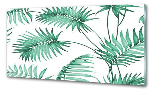 Sticlă printata bucătărie frunze tropicale