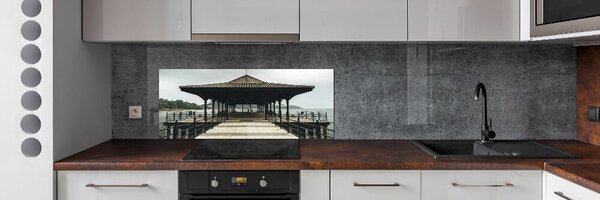 Sticlă printata bucătărie Pier în Hong Kong