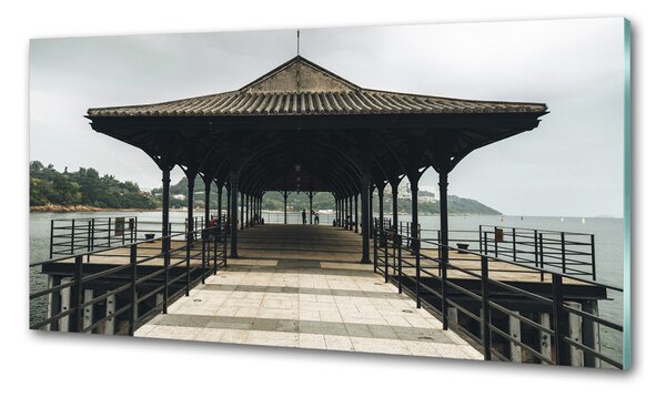 Sticlă printata bucătărie Pier în Hong Kong