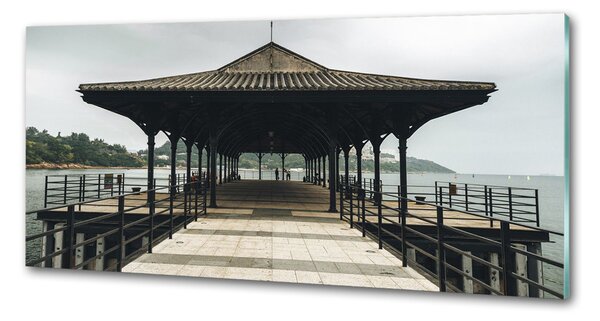 Sticlă printata bucătărie Pier în Hong Kong