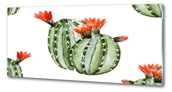 Sticlă pentru bucătărie cactuși