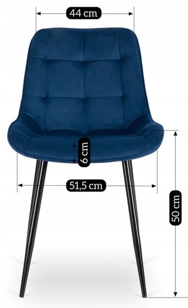 Scaun sufragerie Clavar (albastru marin) . Promo -10%. 1118909