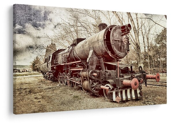 Tablou cu locomotivă istorică (90x60 cm)