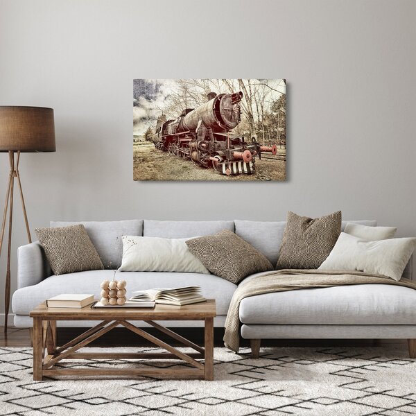 Tablou cu locomotivă istorică (90x60 cm)