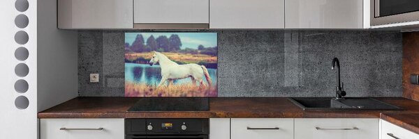 Sticlă pentru bucătărie White Lake Horse