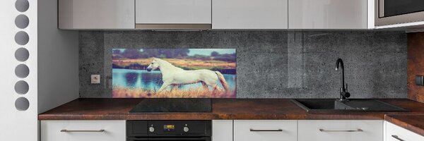 Sticlă pentru bucătărie White Lake Horse