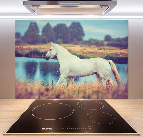 Sticlă pentru bucătărie White Lake Horse