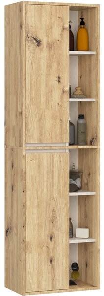 Dulap de baie Vambos W50 2D 6P (stejar artizanal + cașmir). Promo -18%. 1152100