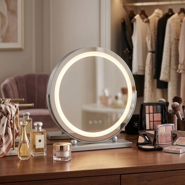 Oglindă LED MAKE-UP Chrome 40 cm