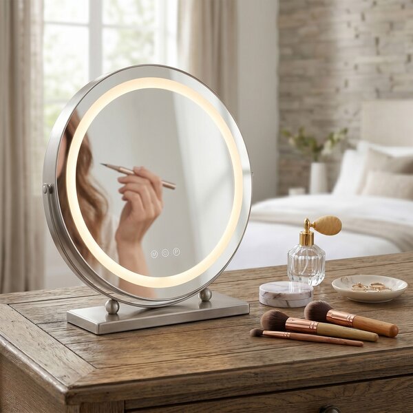 Oglindă LED MAKE-UP Chrome 40 cm