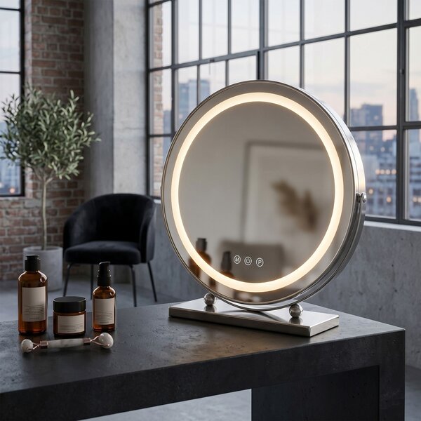 Oglindă LED MAKE-UP Chrome 40 cm