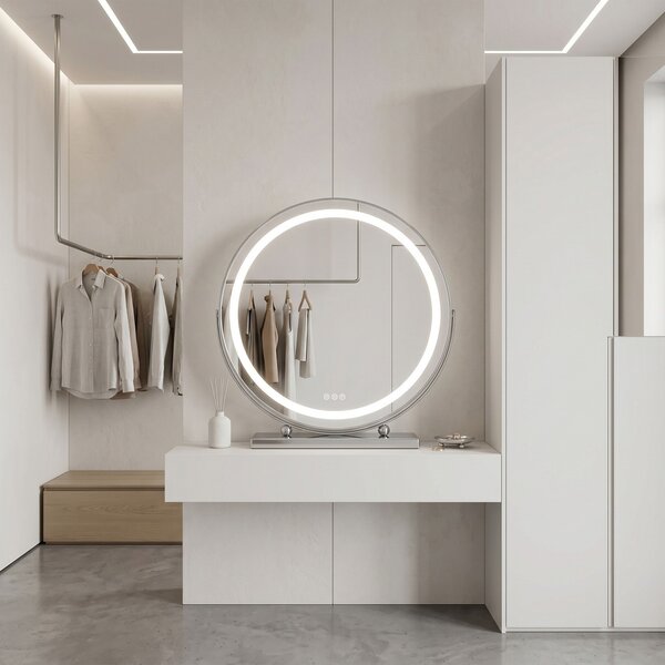 Oglindă LED MAKE-UP Chrome 50 cm