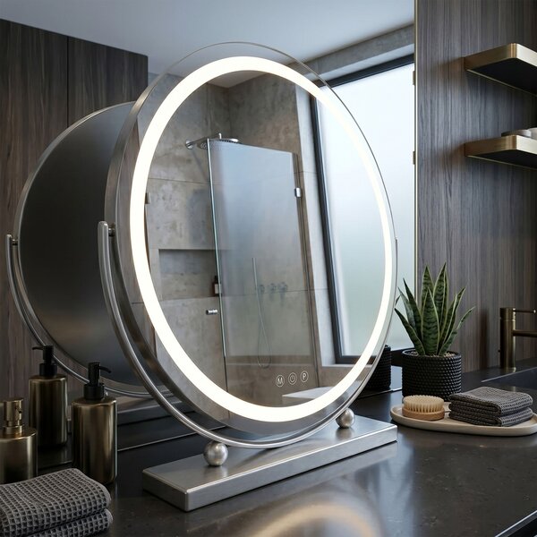 Oglindă LED MAKE-UP Chrome 50 cm